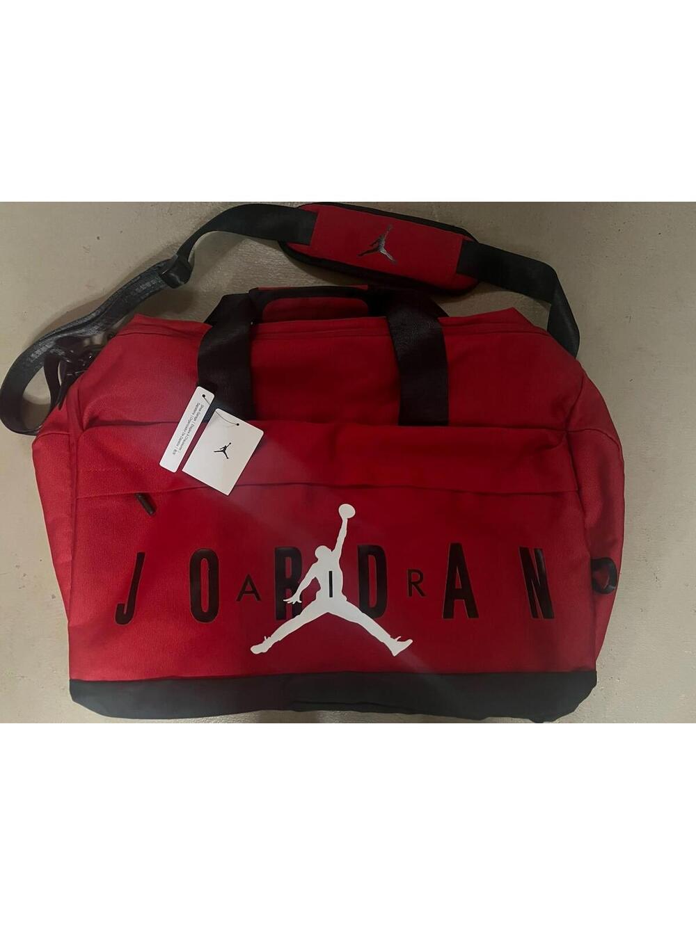 Air Jordan Large Duffle Gym Bag Red 81L